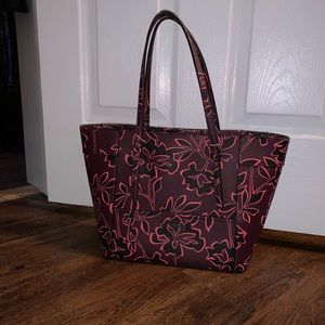 Guess shoulder bag maroon & black